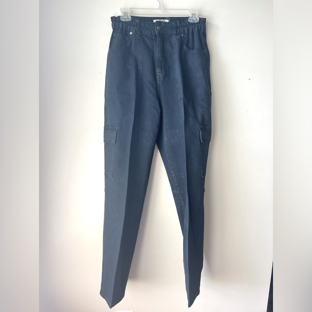 Free People Cargo Bubble Jean Black Size 29❤️